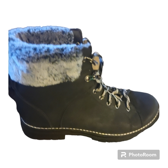 Time & Tru Black fur boots size 12 W - Picture 8 of 10